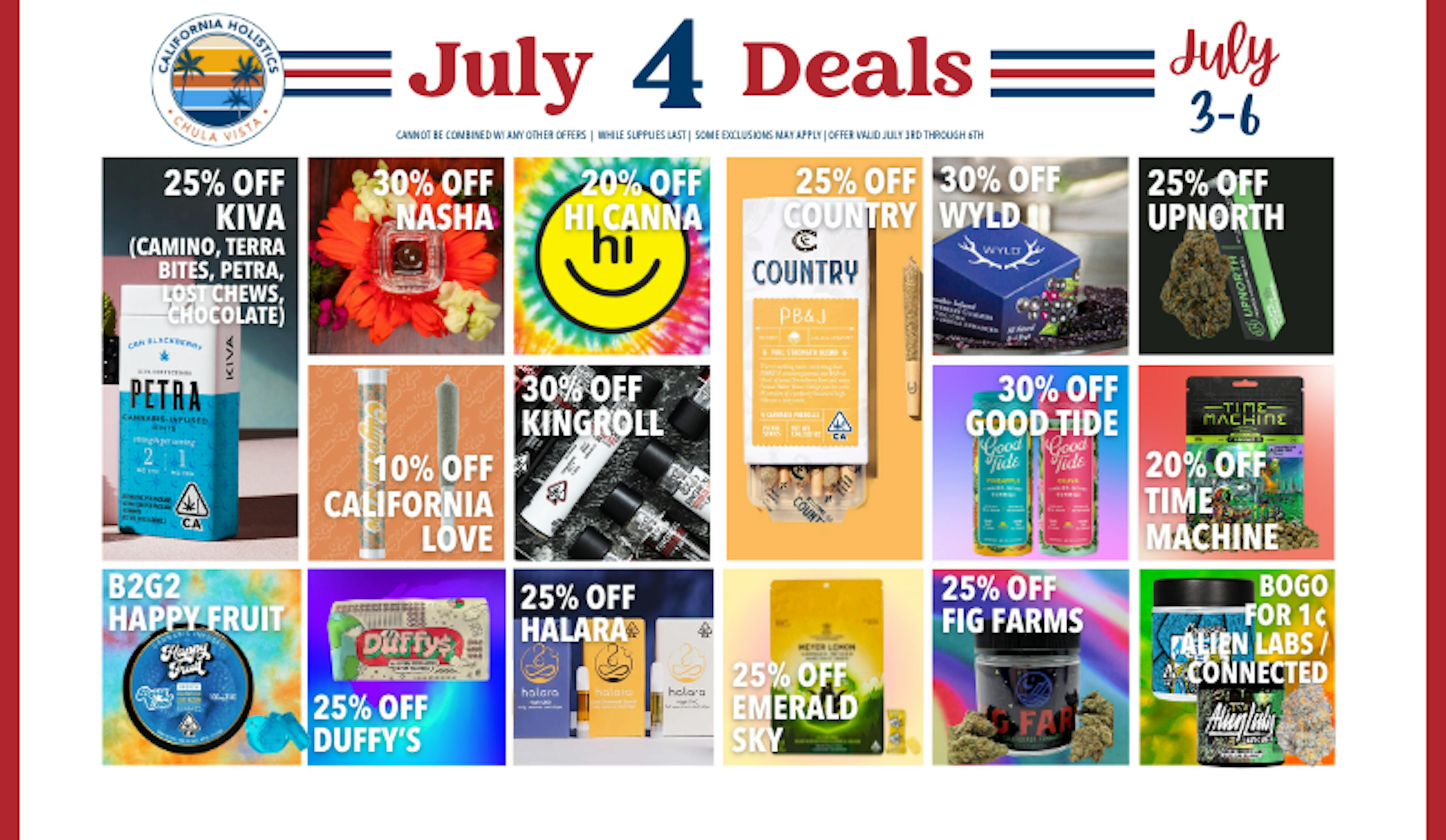 4th of July Deals.