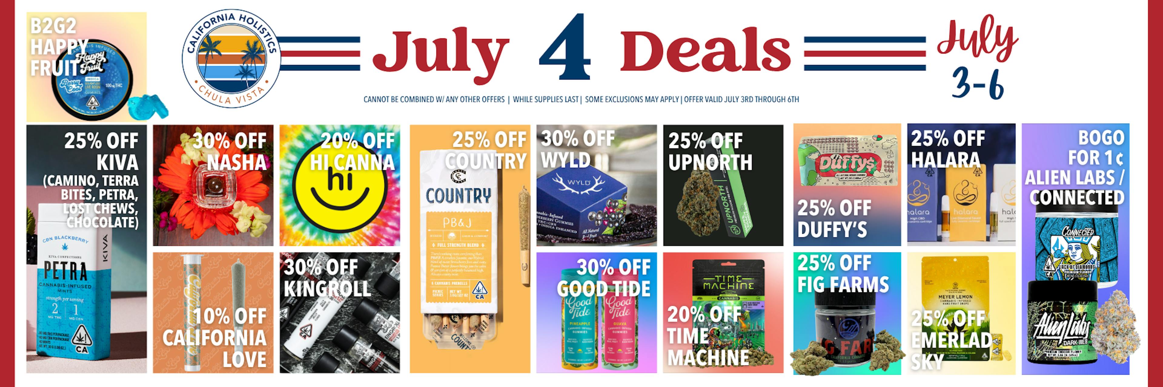 4th of July Deals.