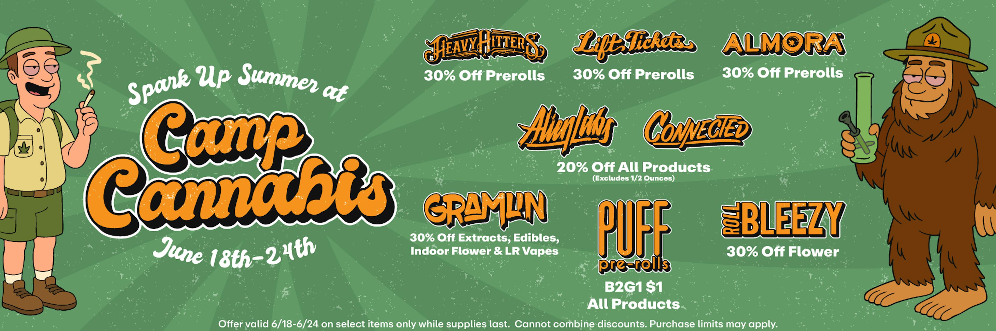 Camp Cannabis - Up to 30% off