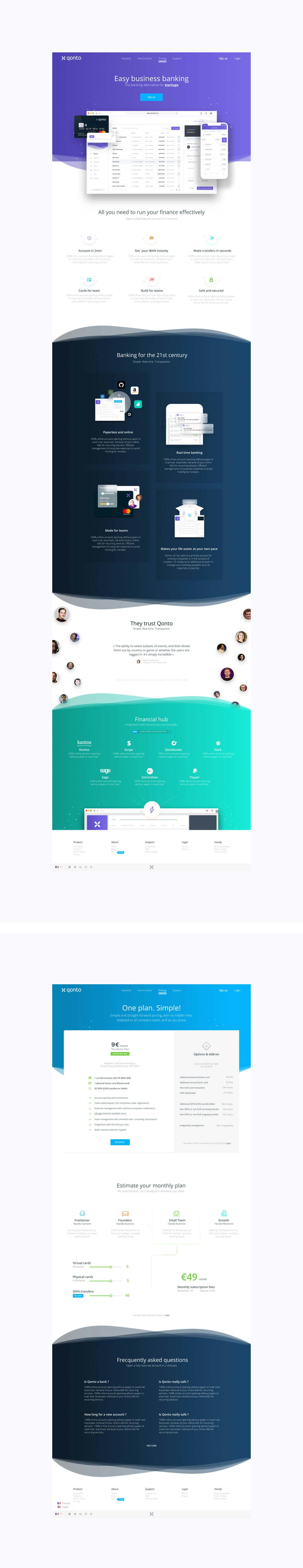 Qonto - Website home