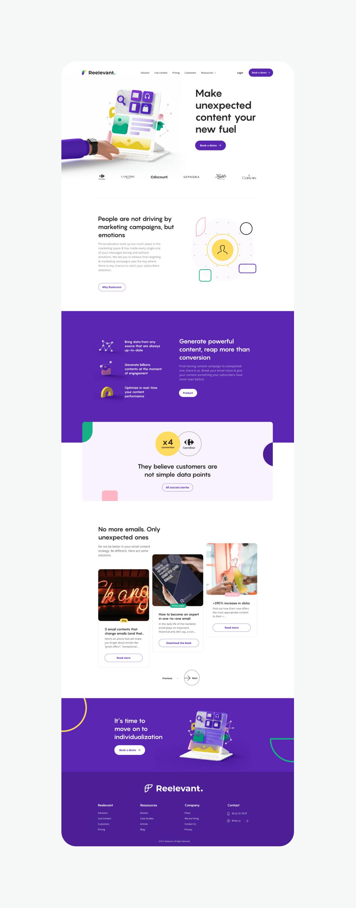 Image homepage reelevant