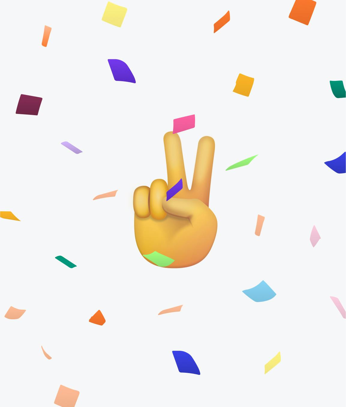 Kara - Confettis Smiley Hand