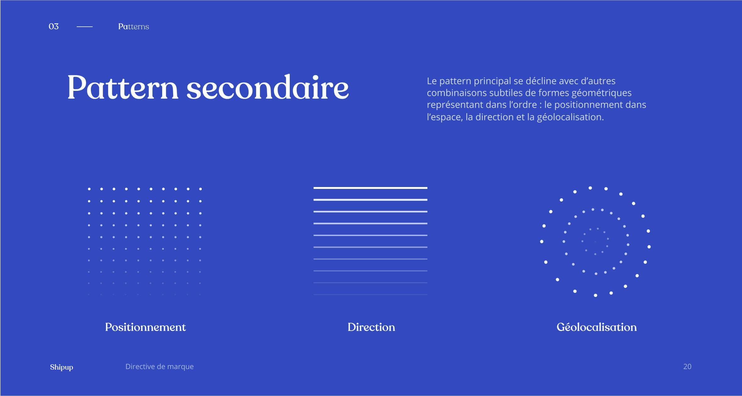 Shipup - Brandbook Patterns