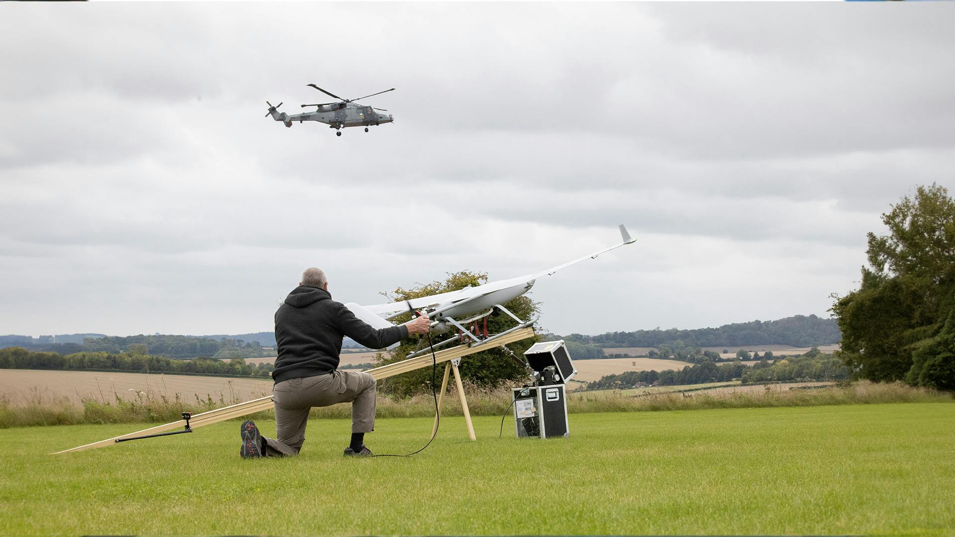 Preparing a drone for take-off