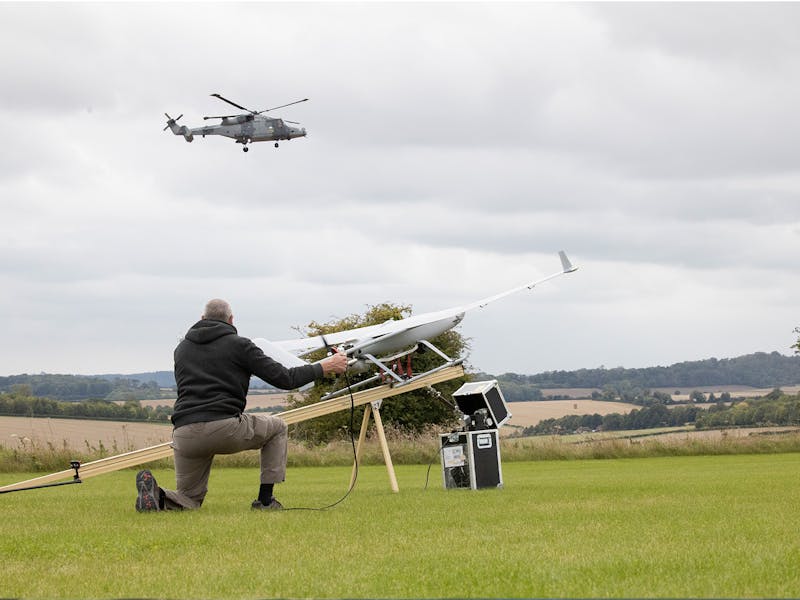 Preparing a drone for take-off