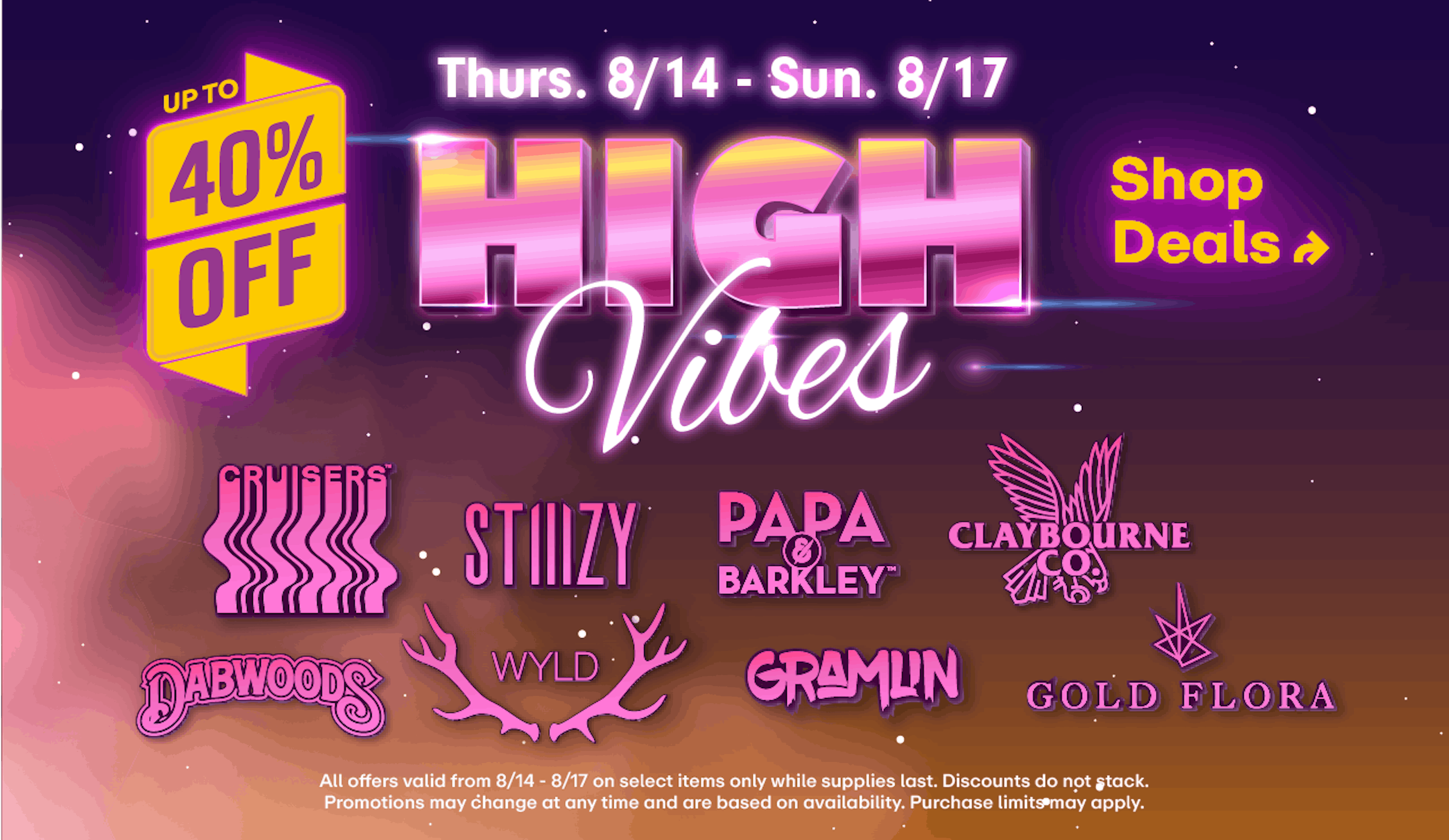 High Vibes - Up to 40% off