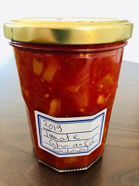 Condiment tomate, citron au sel - Yves Camdeborde