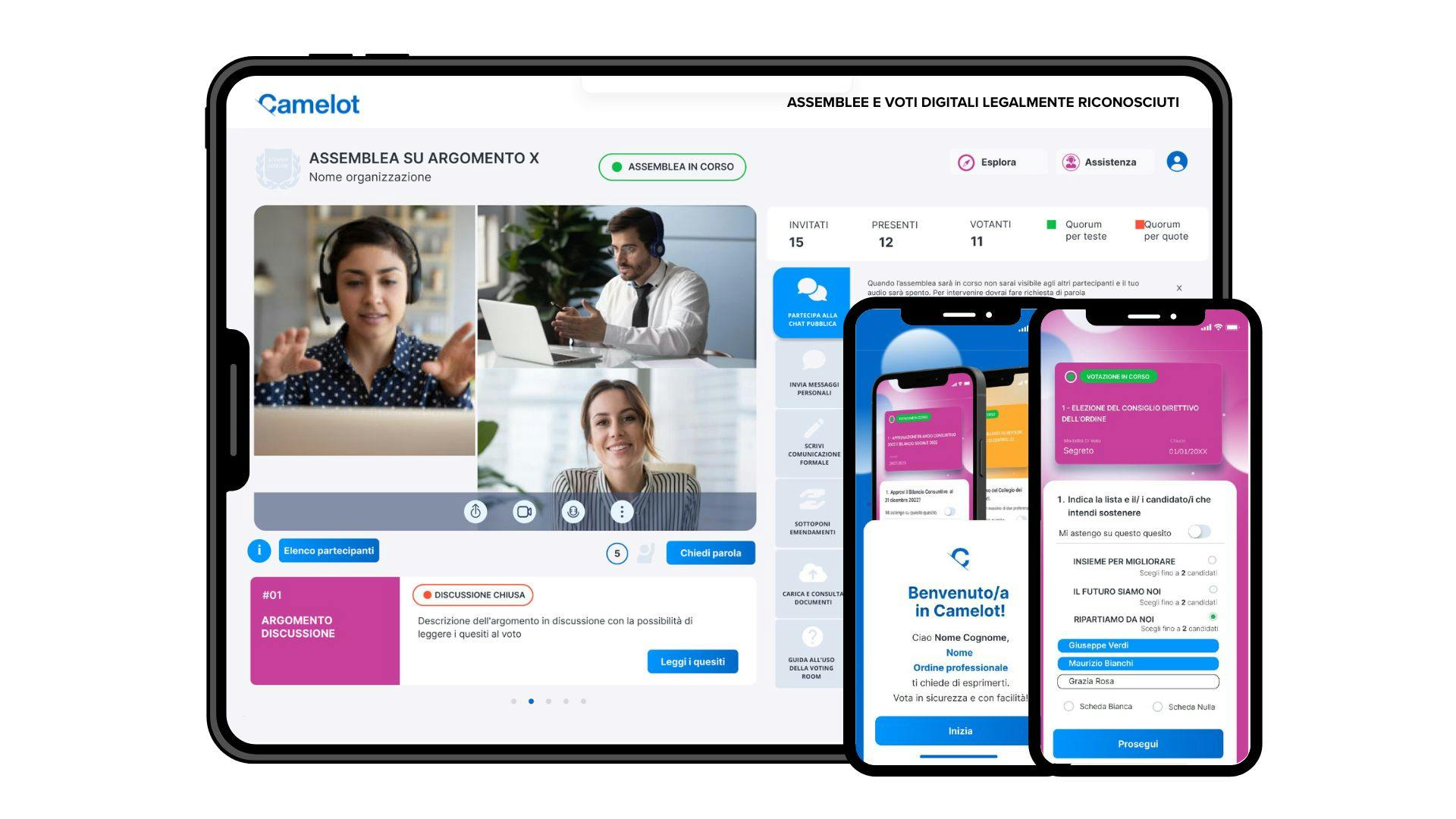Camelot Voto e Assemblea per Ordini Professionali