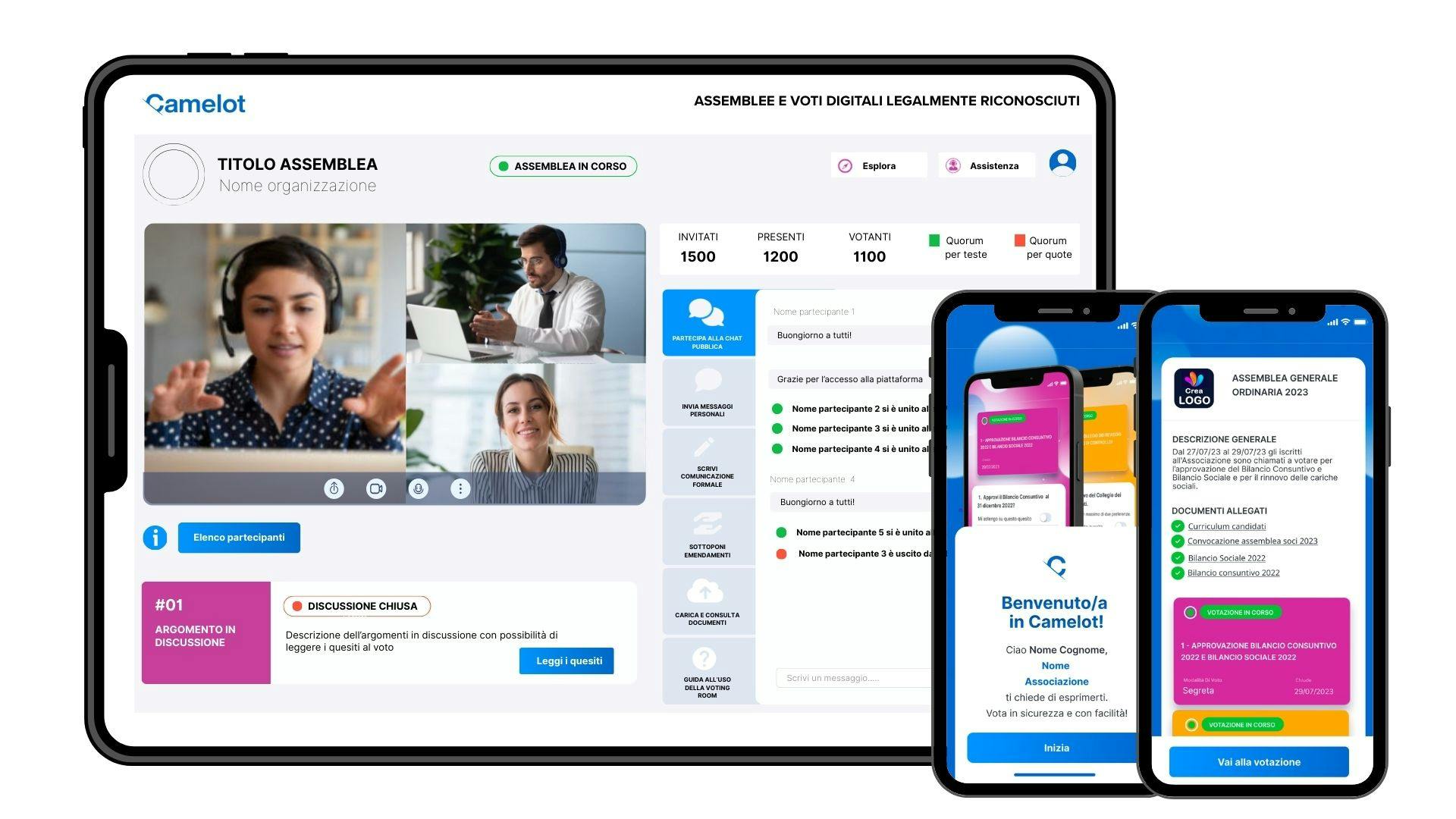 Camelot Voto e Assemblea per Associazioni e Comitati