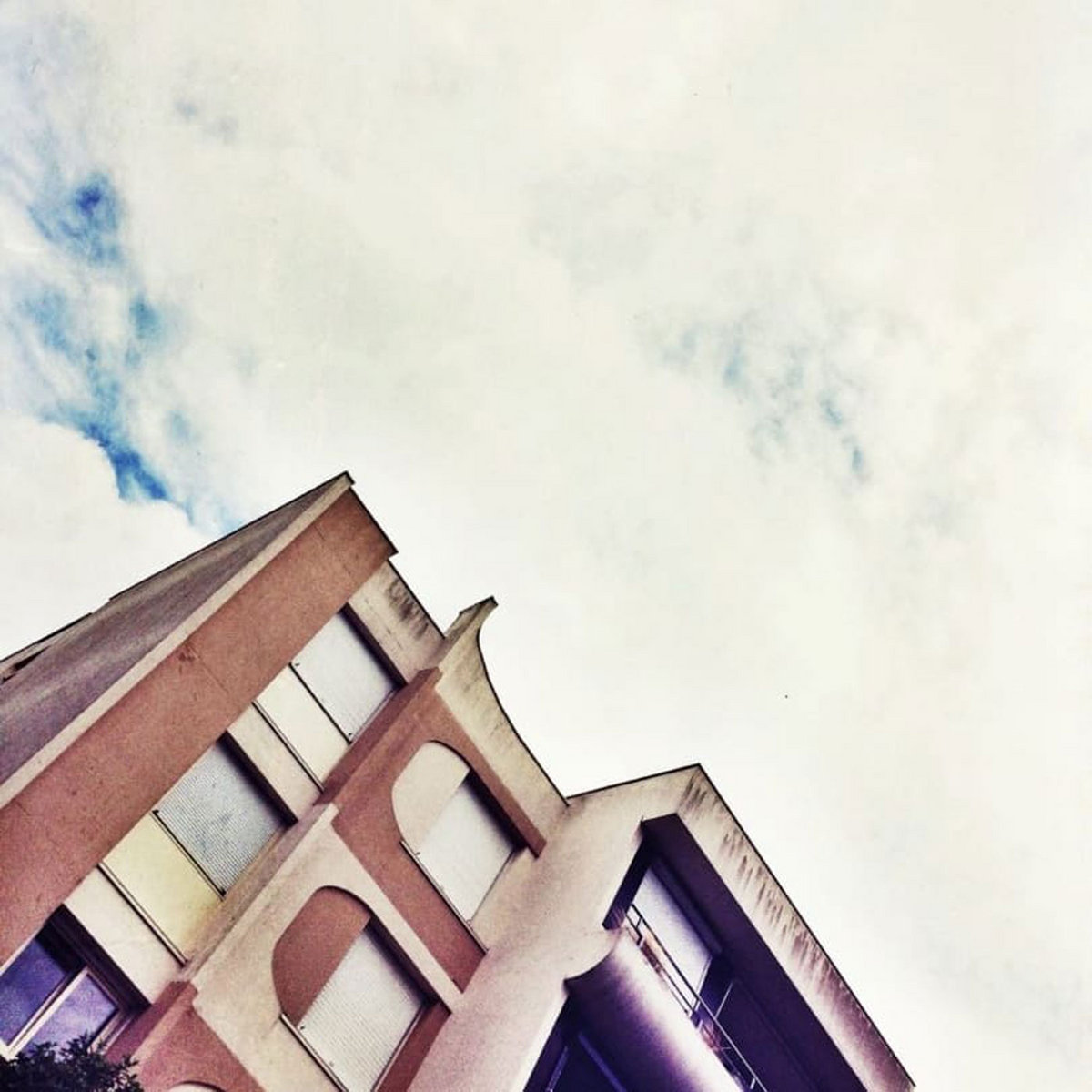 orange smoke on blue background