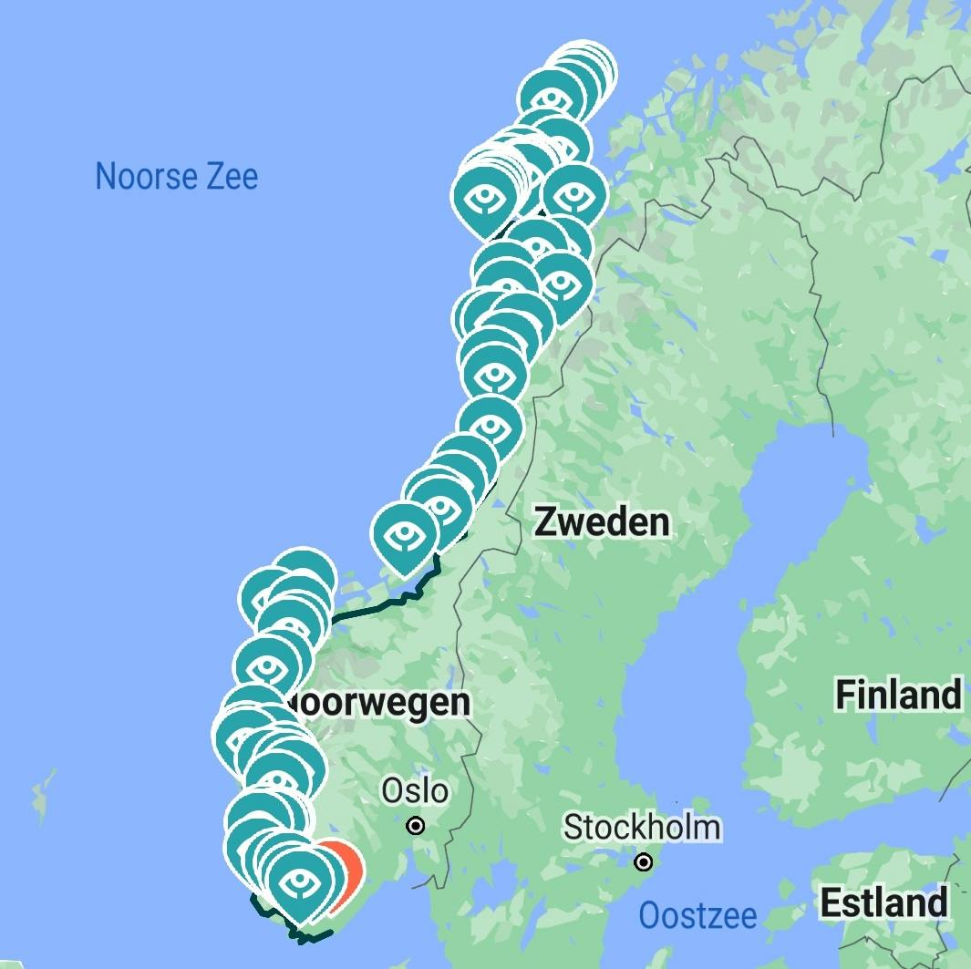 Route Noorse westkust en de Lofoten