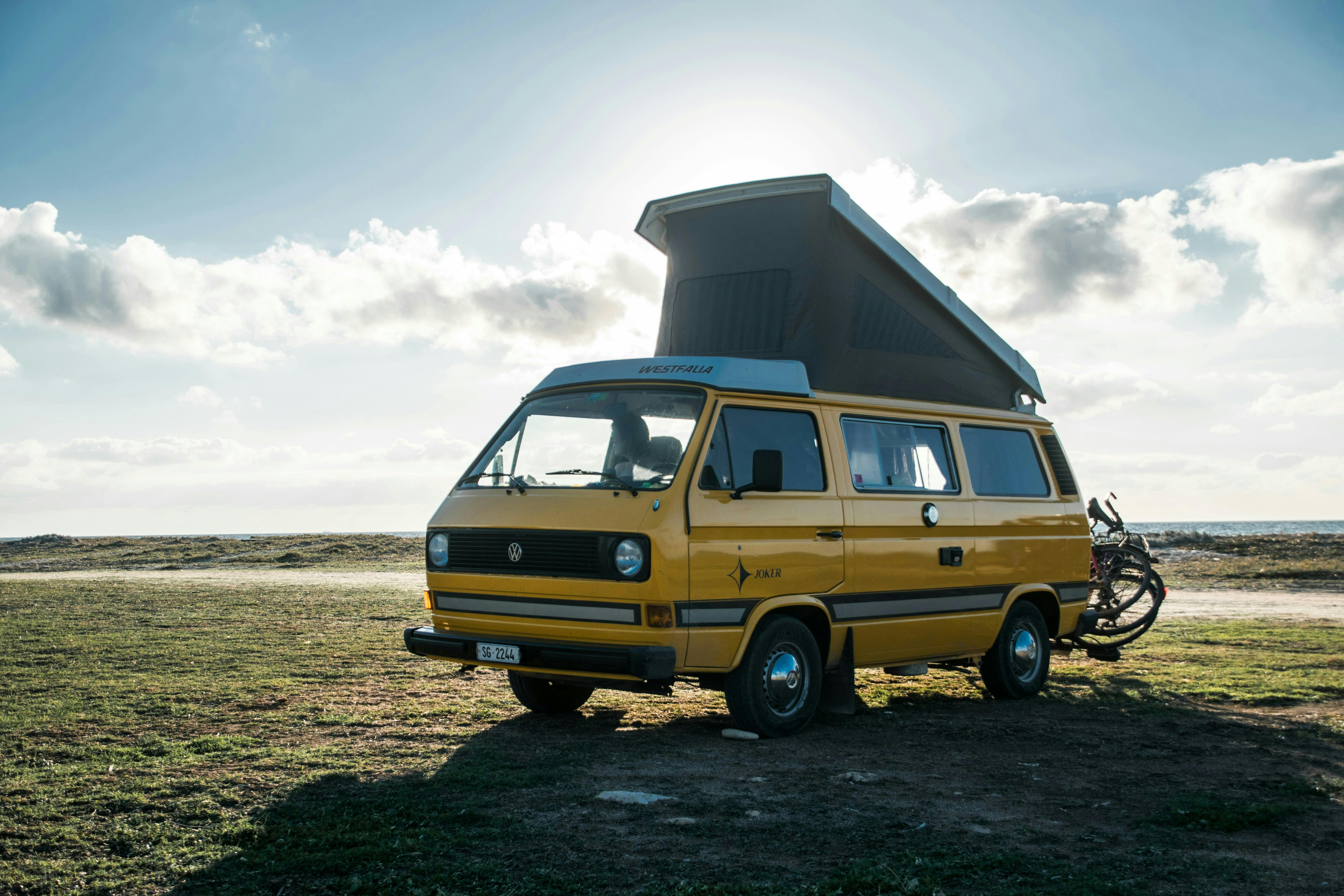 Camper op plek zonder stroom