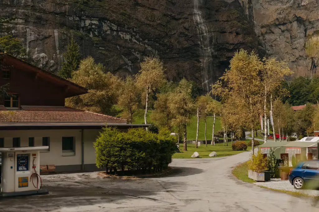 Service Station auf dem Camping Jungfrau