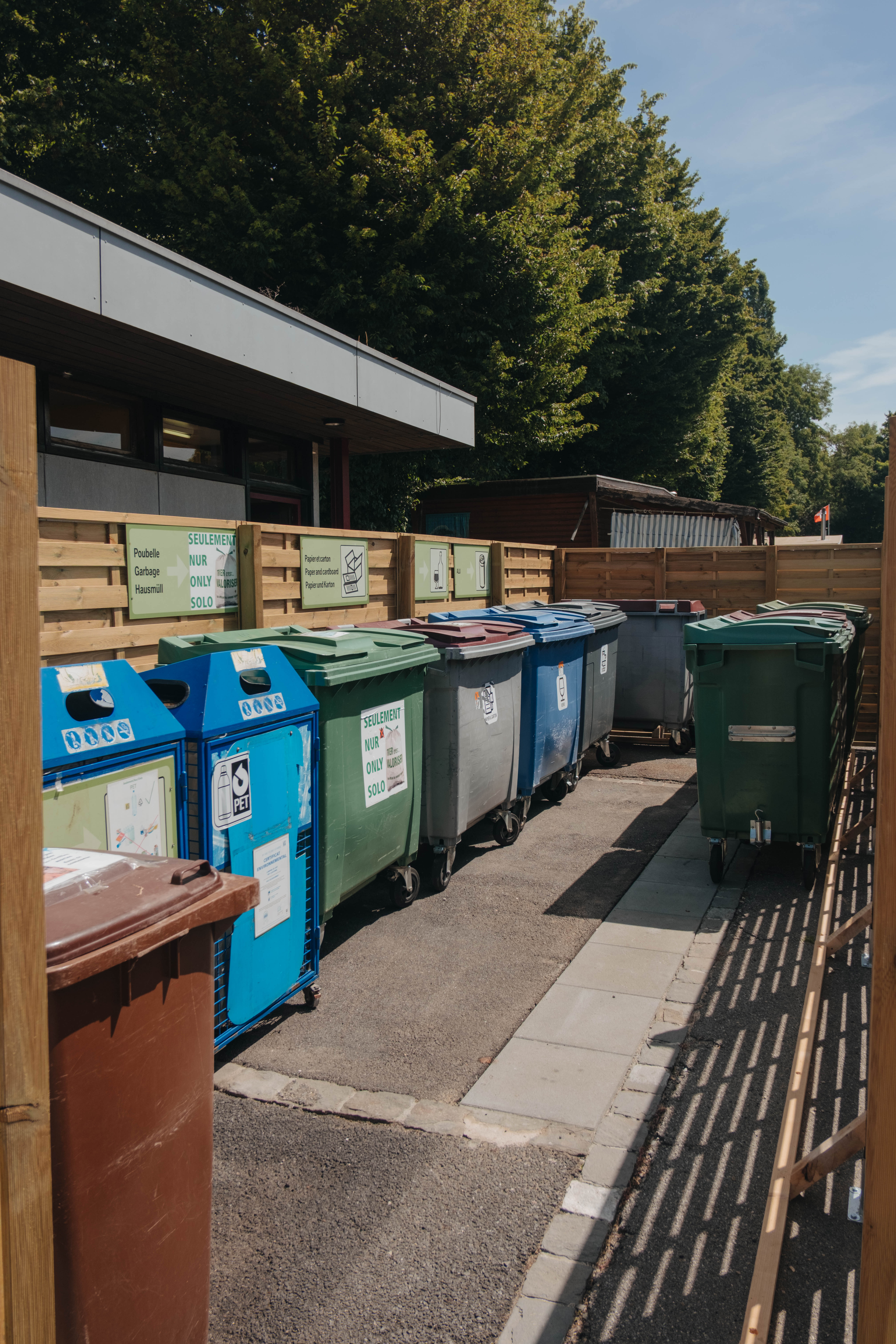 recycling station camping lausanne