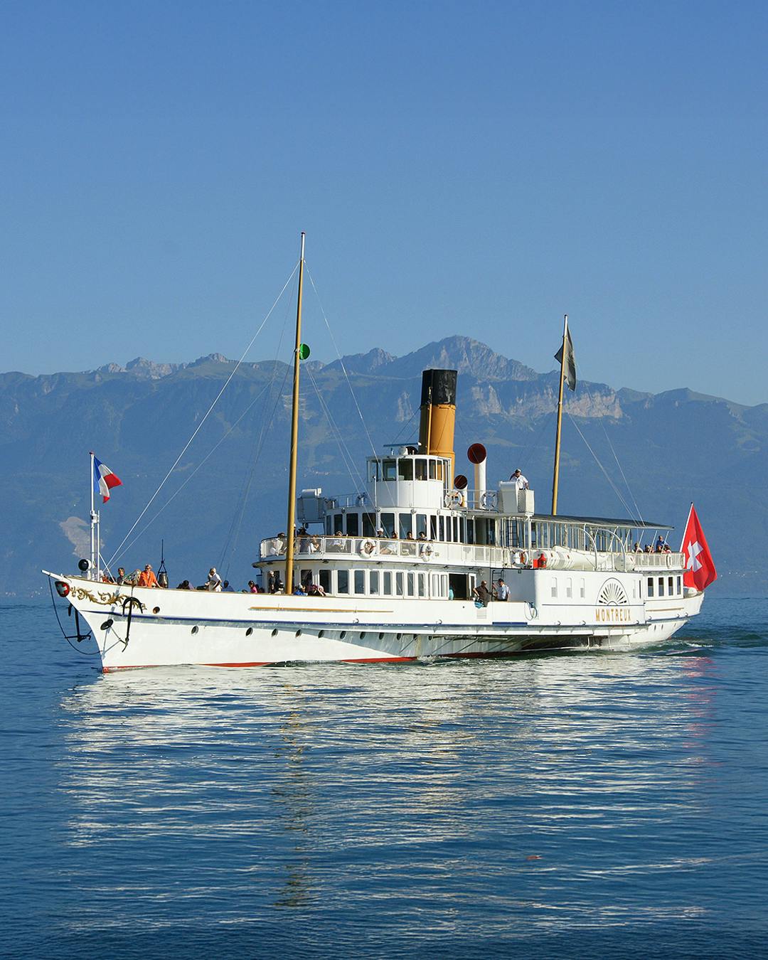 Boot auf dem Genfersee von CGN