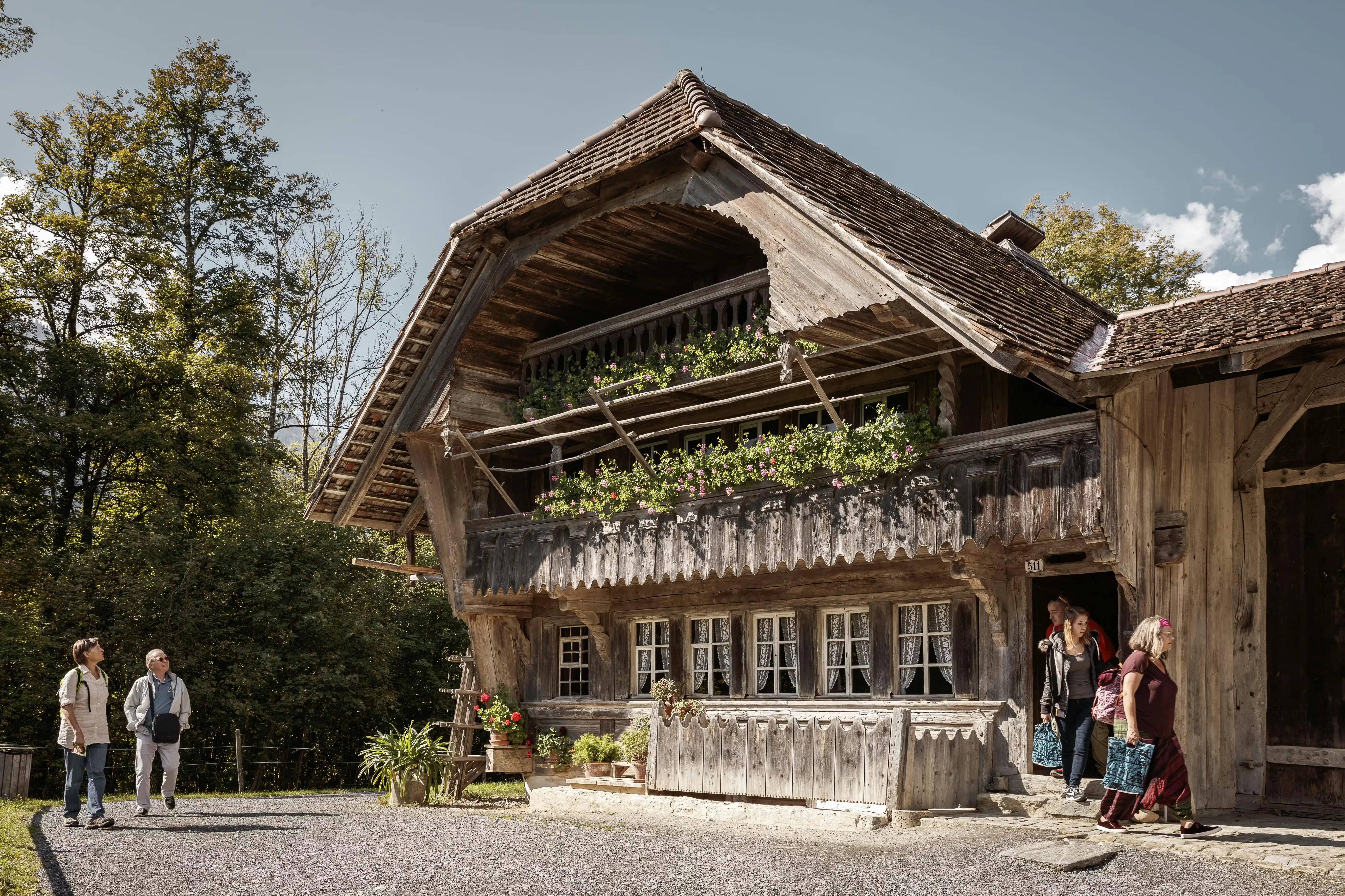 Aufnahme des Freilichtmuseums Ballenberg