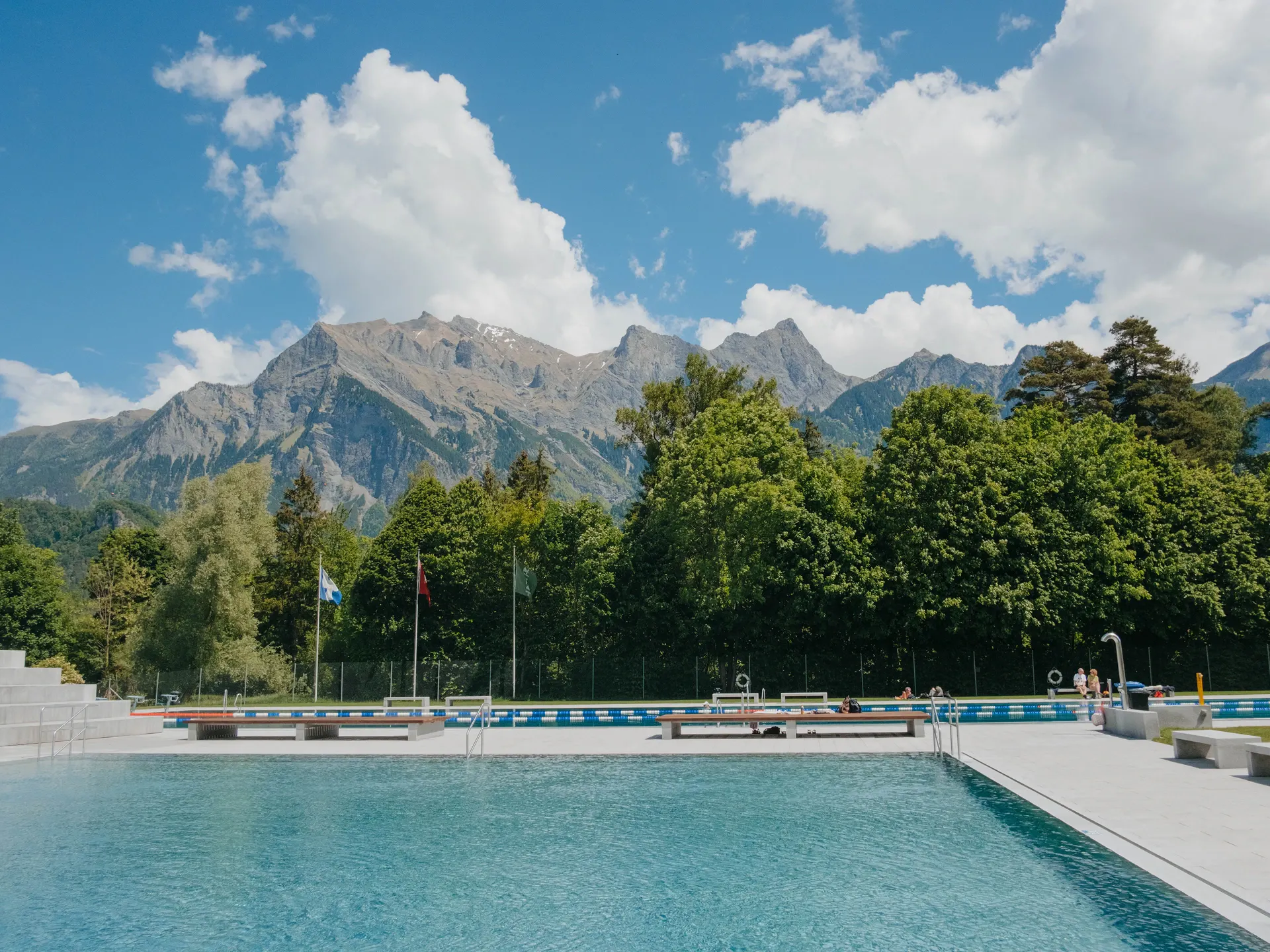 Freibad Badi Giessenparkbad Bad Ragaz
