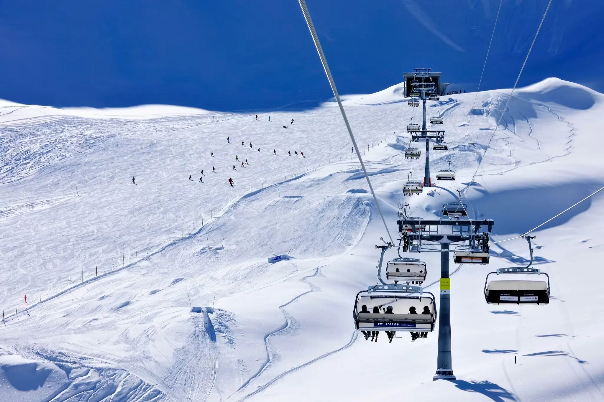 Sessellift im Skigebiet Malbun in Liechtenstein