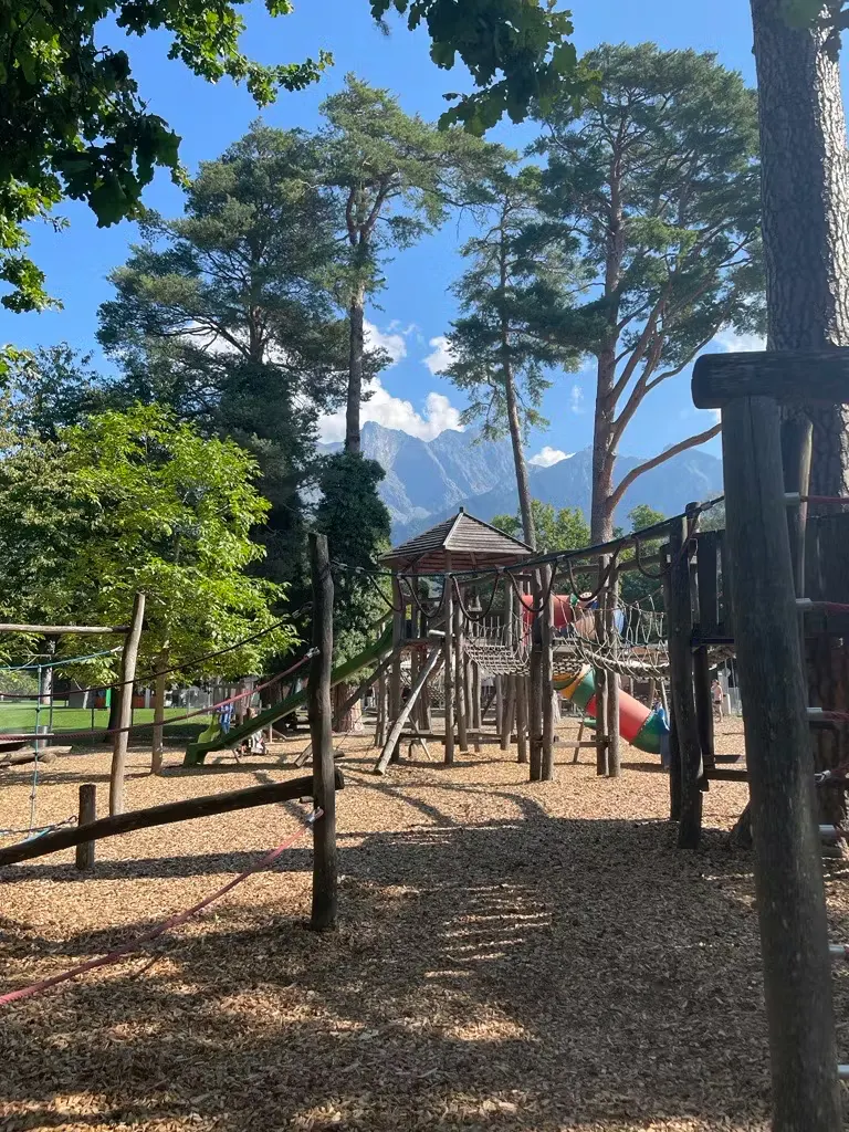 Abenteuerspielplatz neben dem Camping Bad Ragaz
