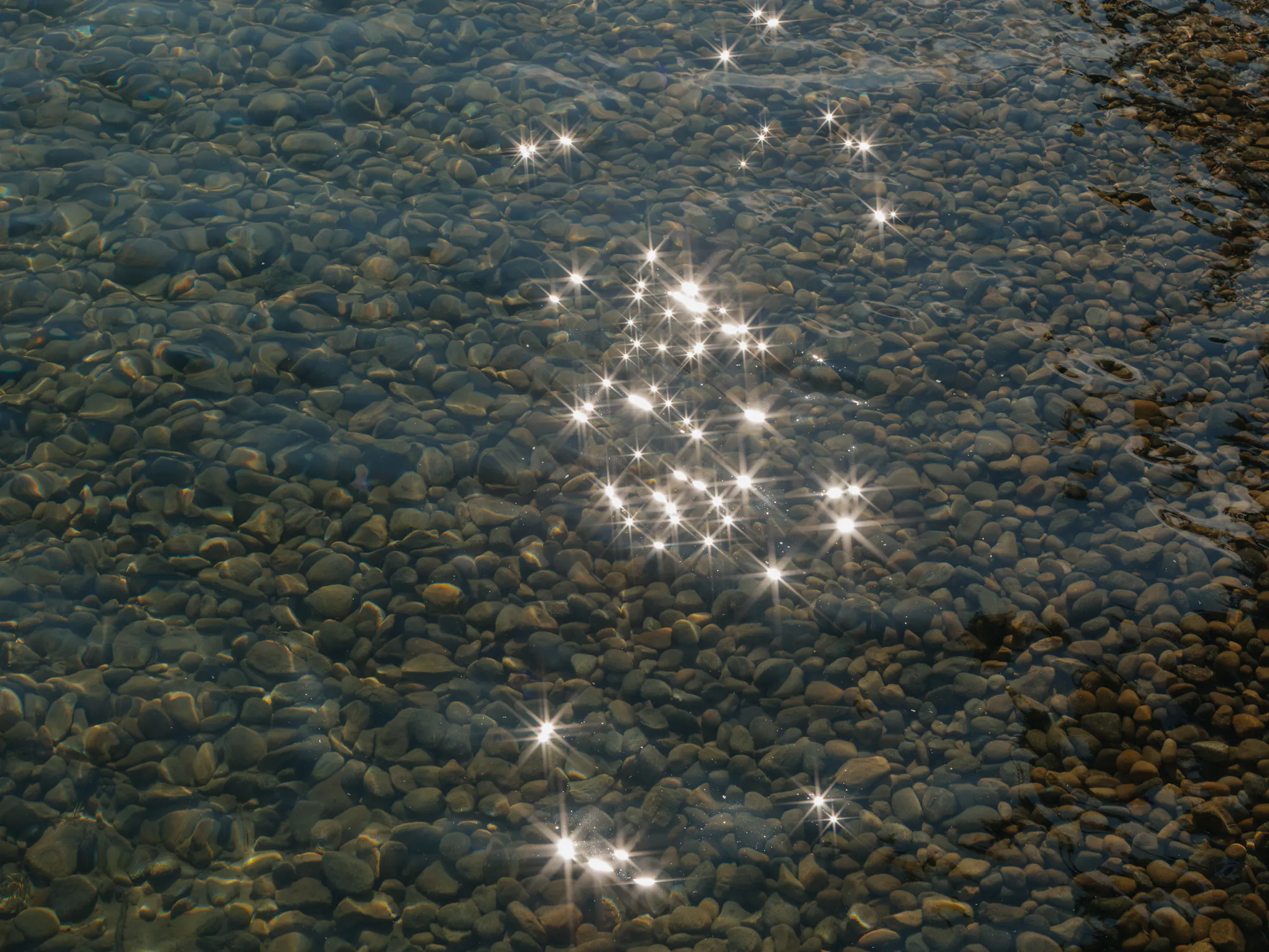 Glitzerndes Wasser des Bielersees