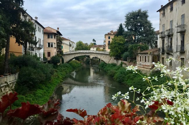 Vicenza Veneto Italy Saint Michael bridge Retrone river
