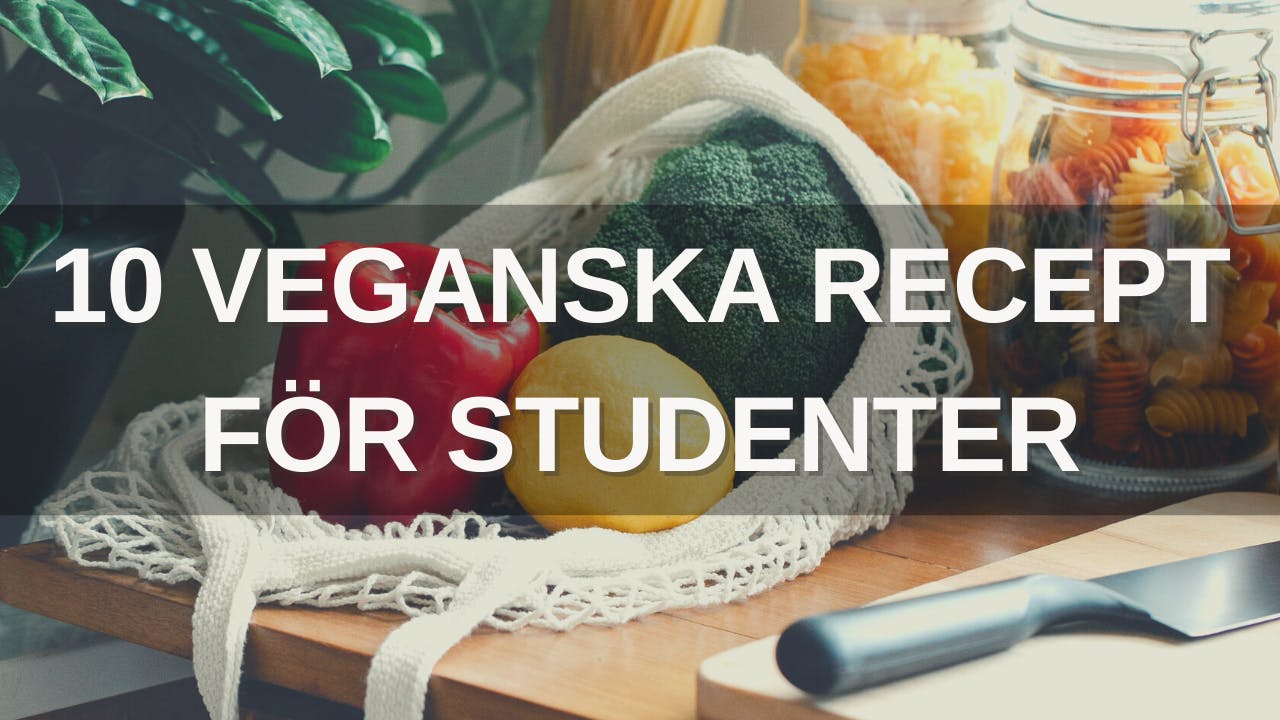 10 veganska recept för studenter