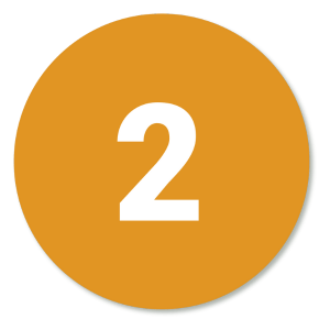 Place Your Order An orange circle with the number 2 in it