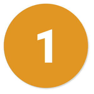 Browse Online An orange circle with the number 1 in it