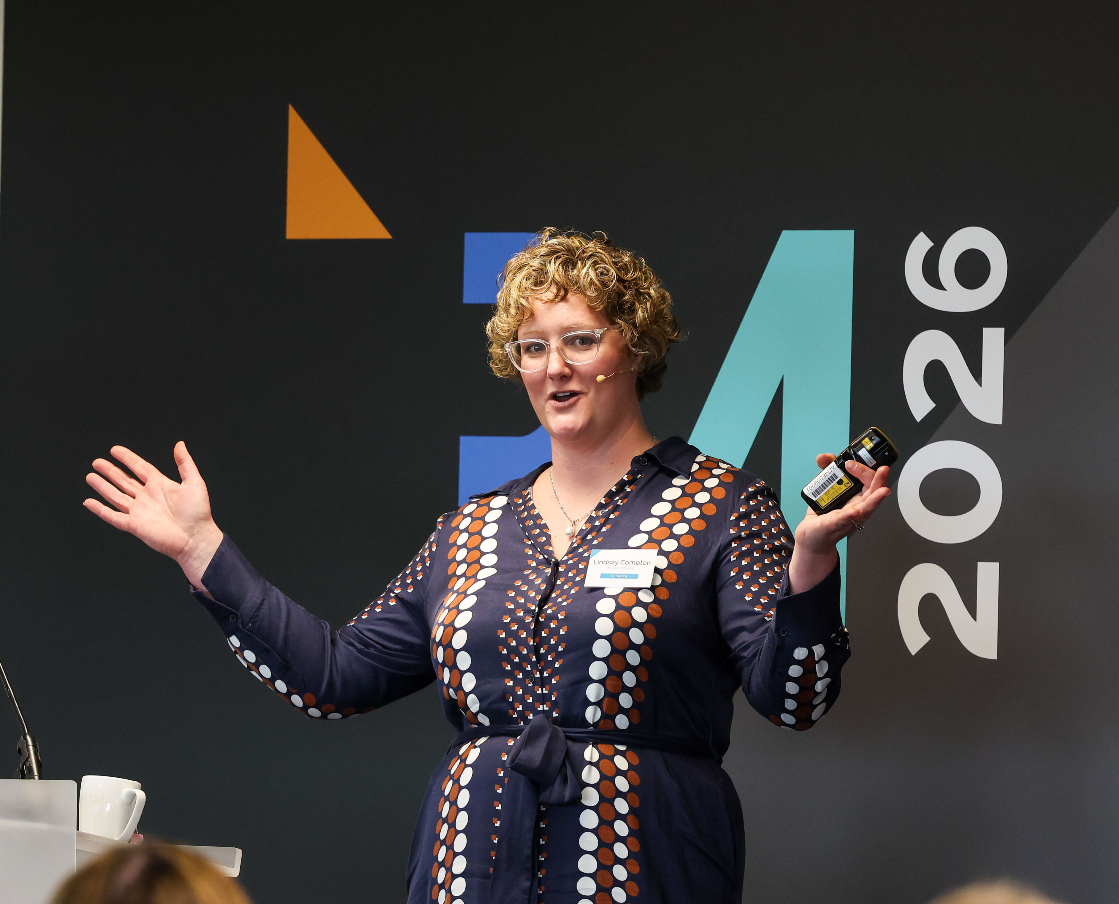 Lindsay Compton addressing the audience at Reputation Masterclass 2026