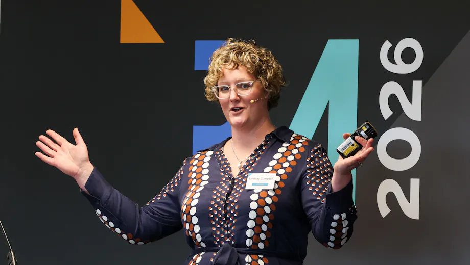 Lindsay Compton addressing the audience at Reputation Masterclass 2026
