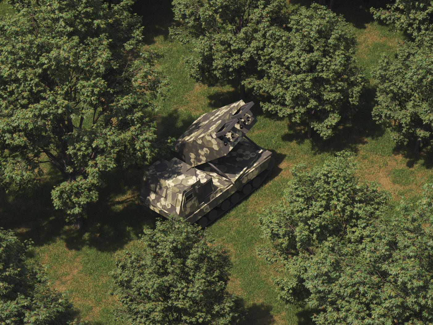 A CGI render of MLRS.