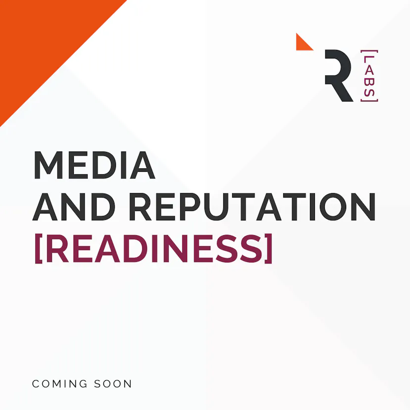 Graphic to show title of the media and reputation readiness Lab - 2026 date coming soon. 