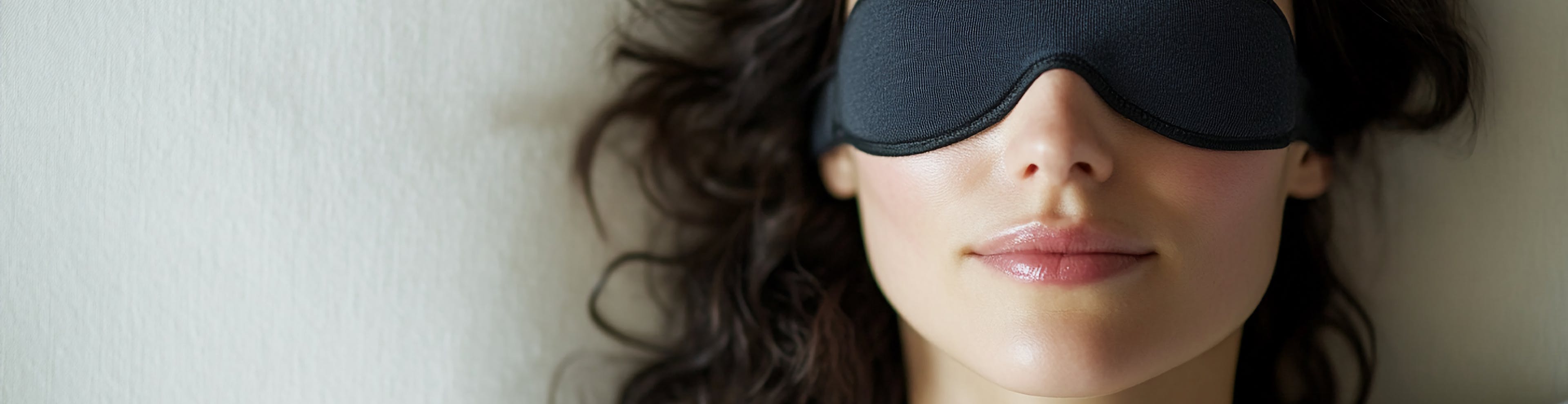 image of person with sleep mask