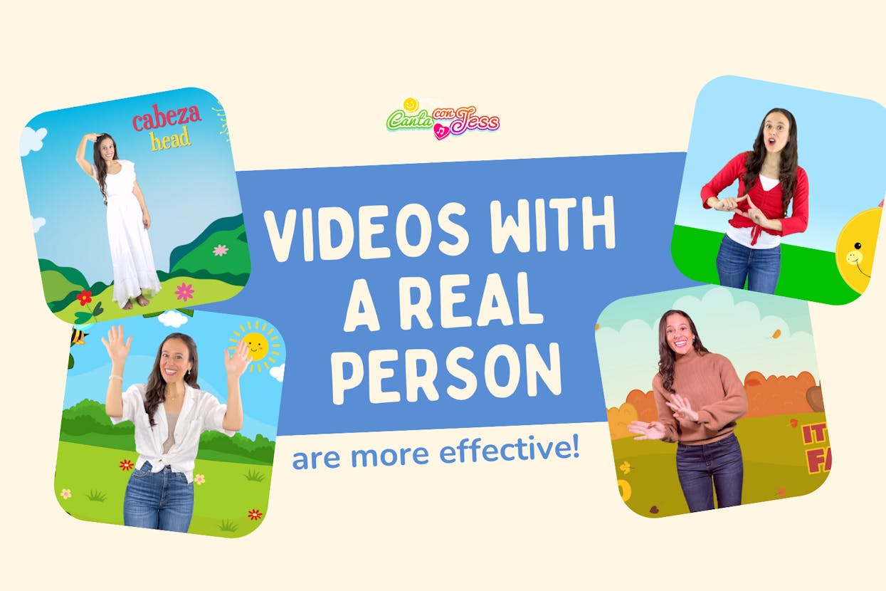 Kids Videos with a Real Person are More Engaging and Effective for Learning!