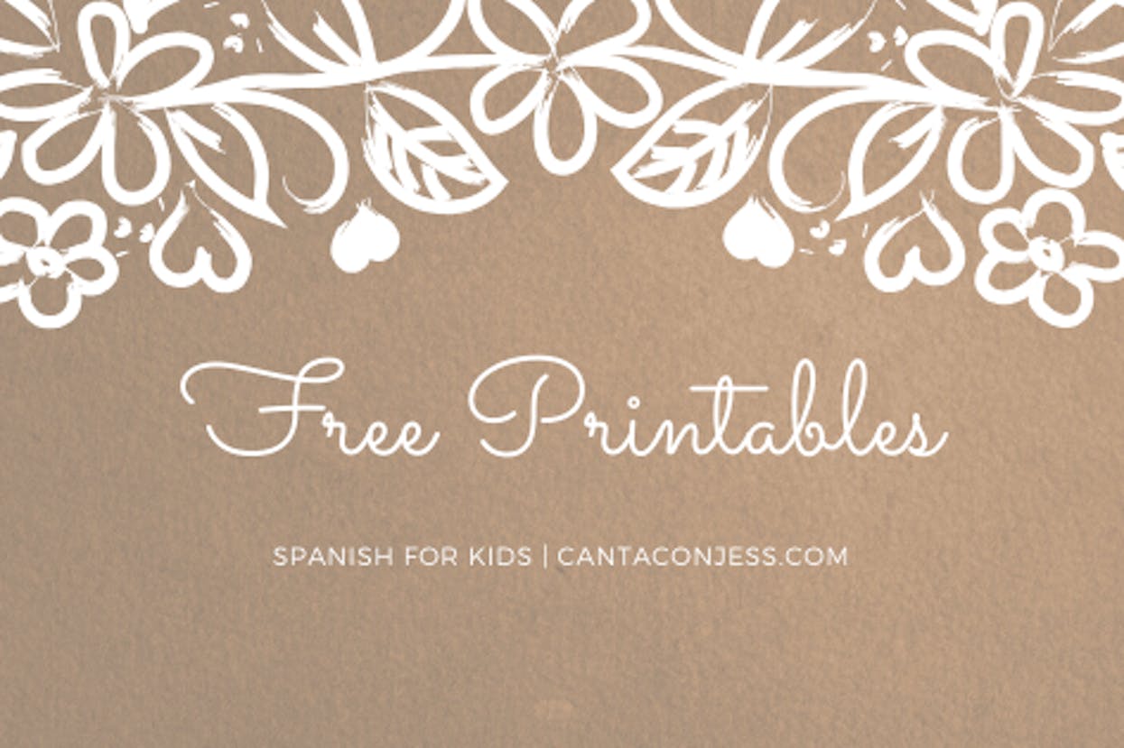 Free Printables to Learn Spanish - Spanish for Kids