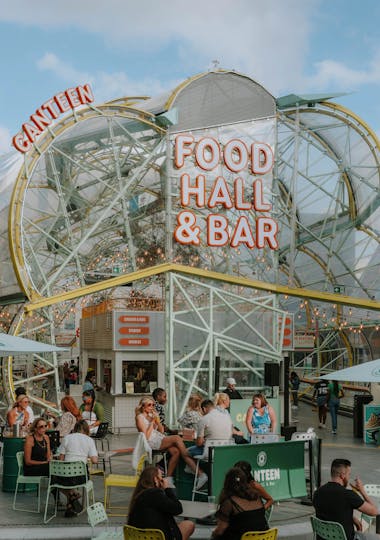 photo of canteen food hall and bar
