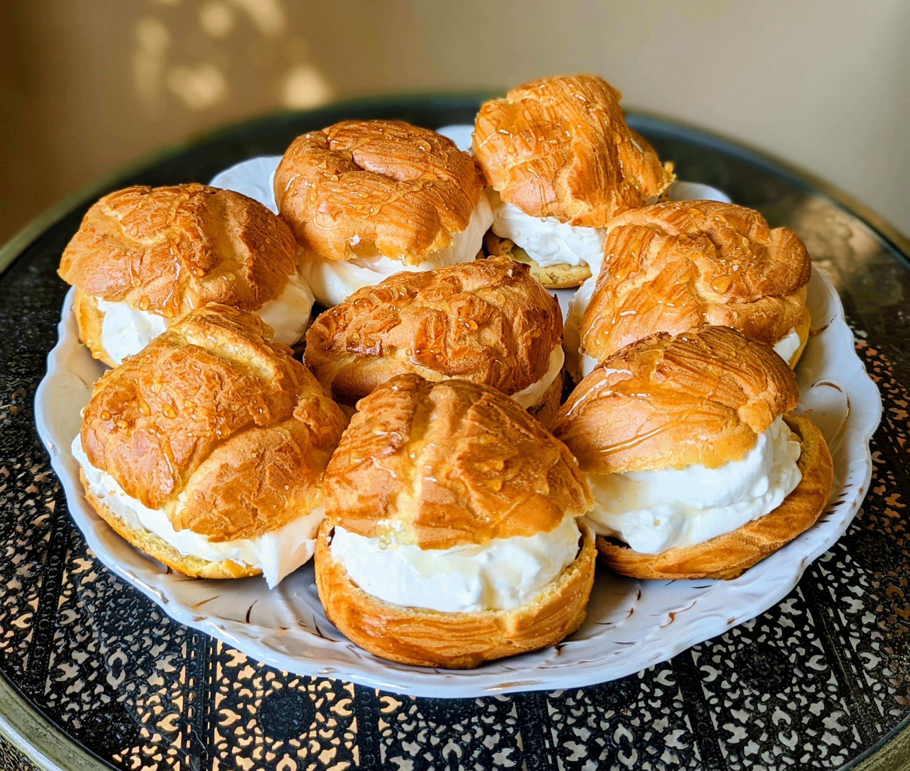 Honey Cream Puffs