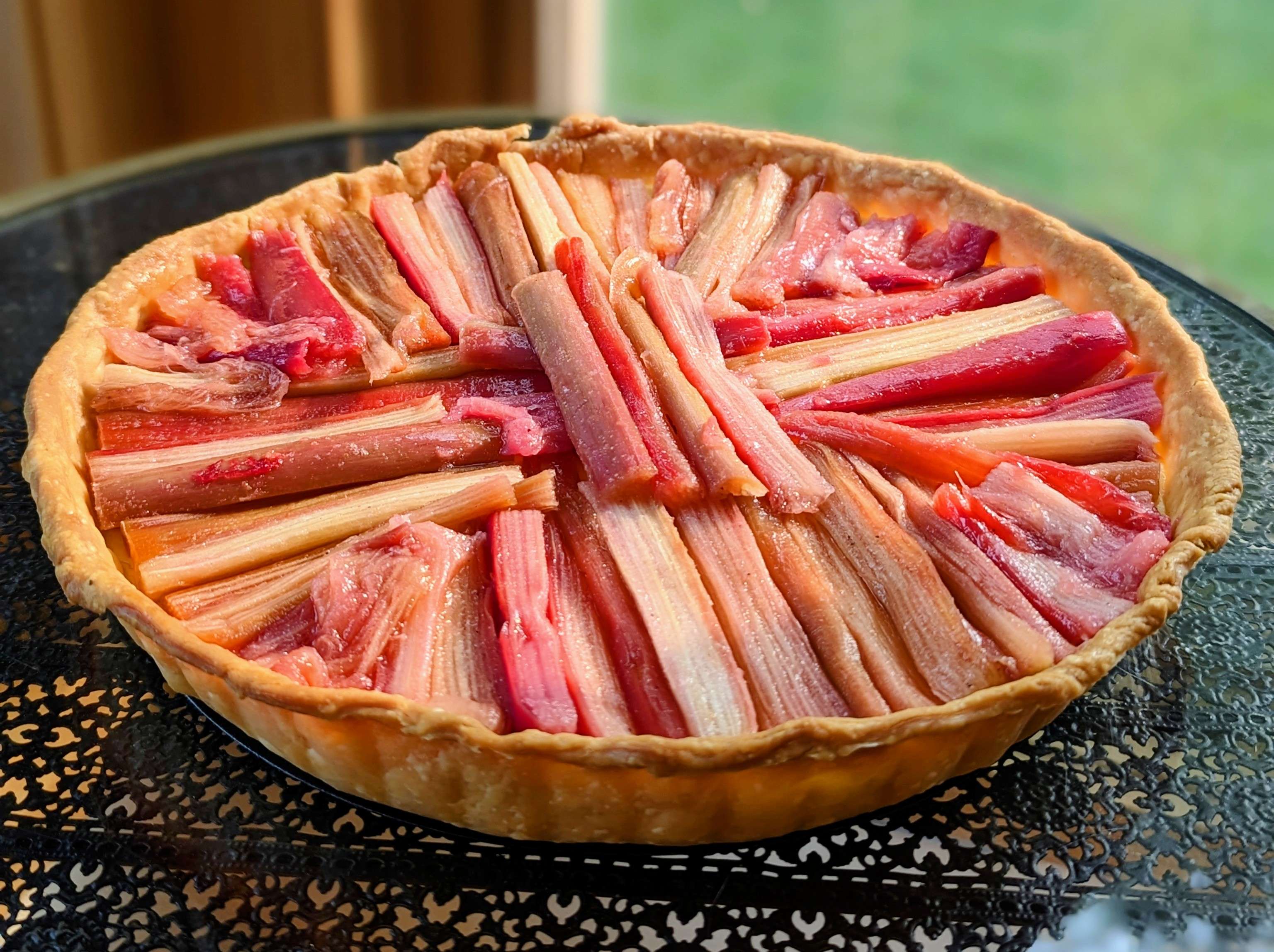 Rhubarb & Goat Cheese Tart
