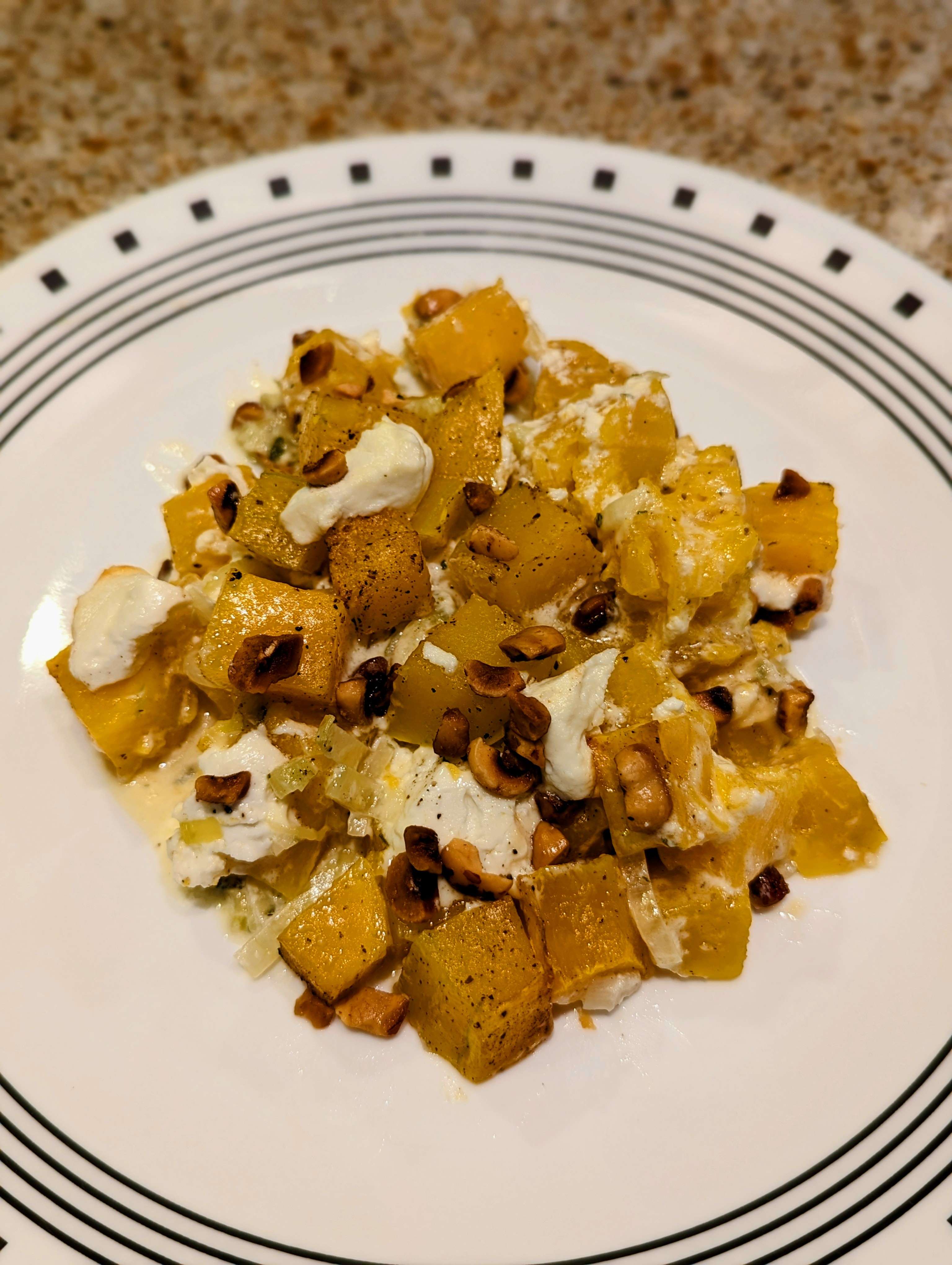 Squash & Goat Cheese Gratin