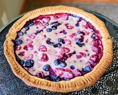 Healthy Fruit Custard Pie