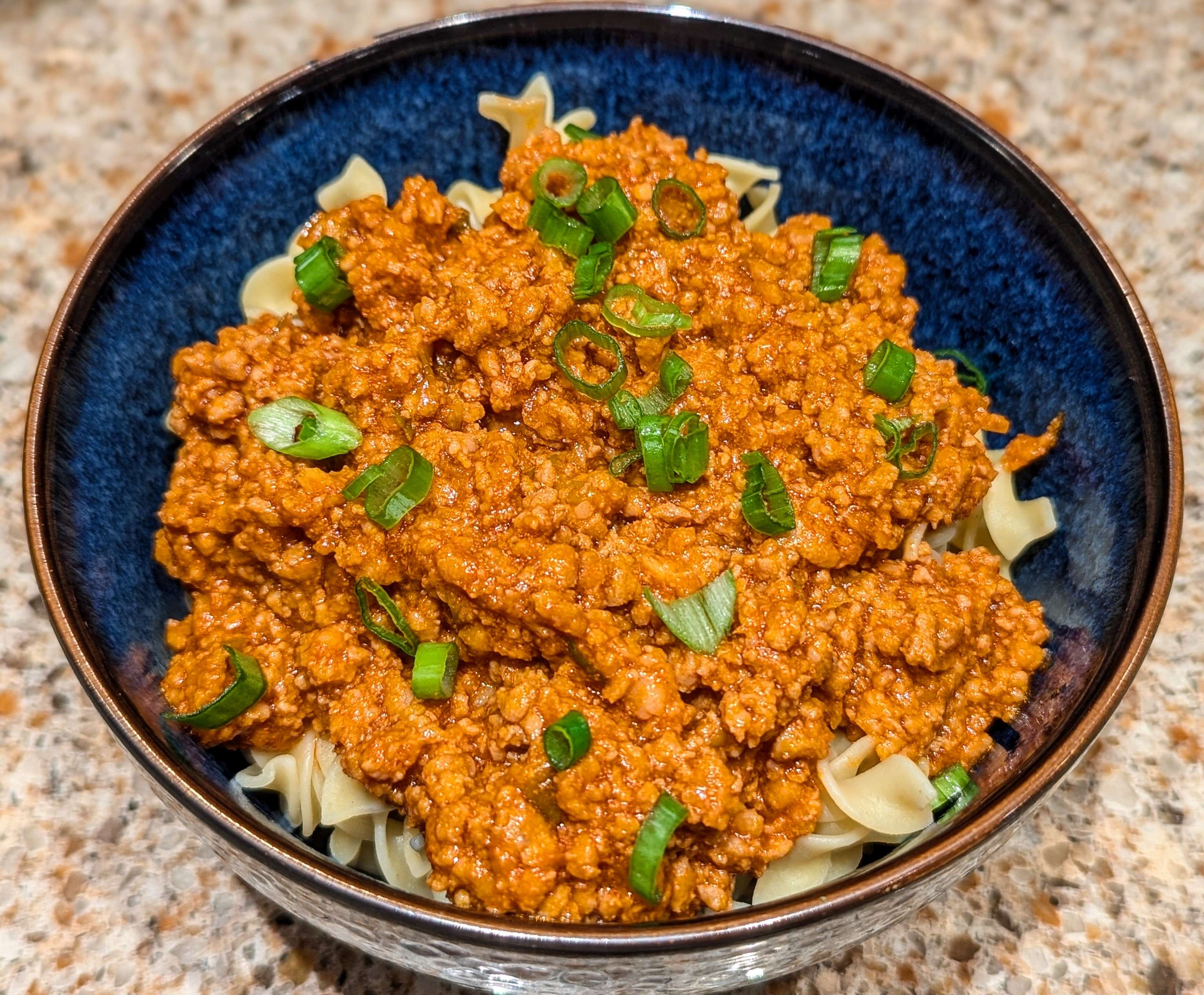 Asian Bolognese w/ Egg Pasta