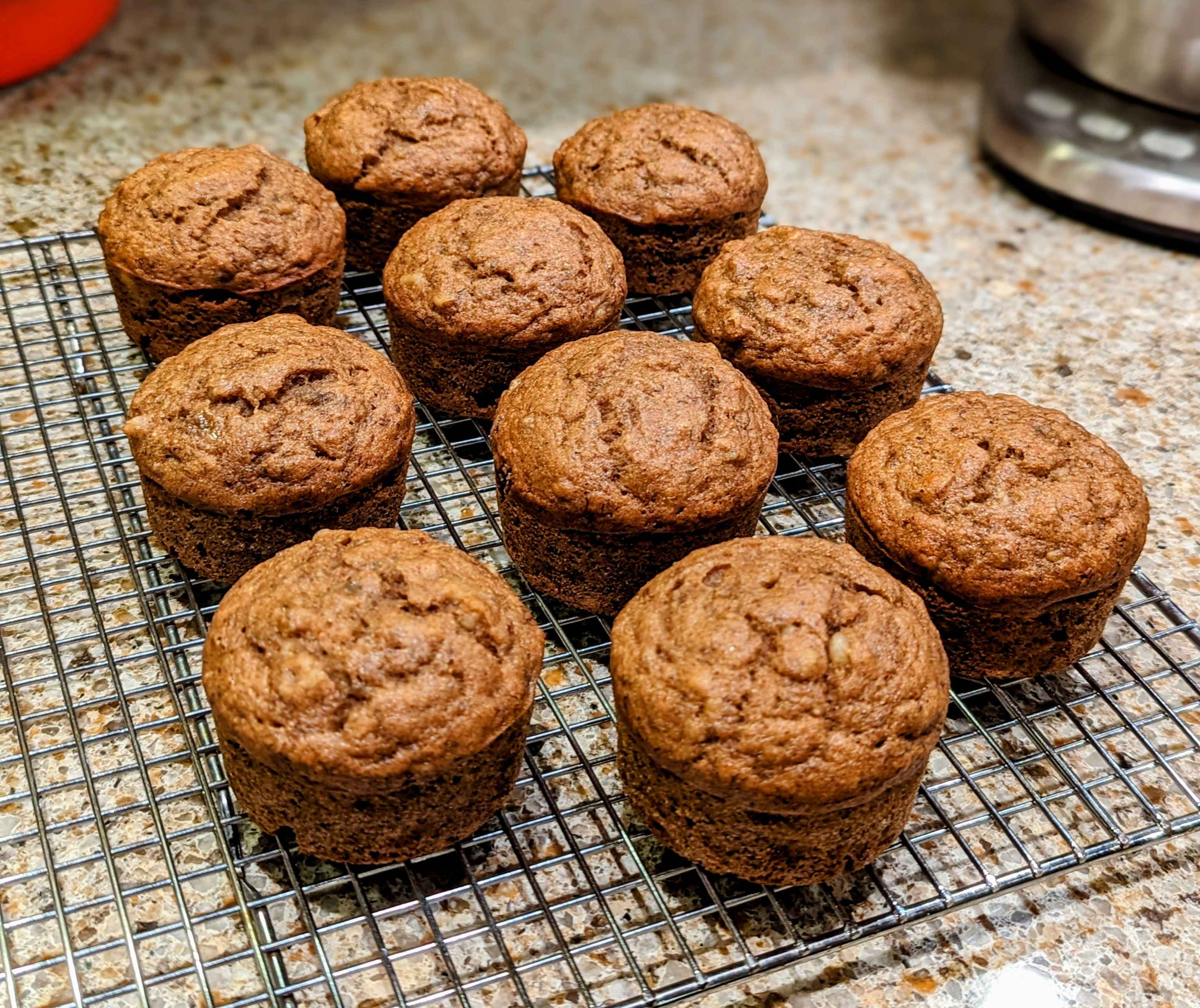 Cinnamon Walnut Banana Muffins