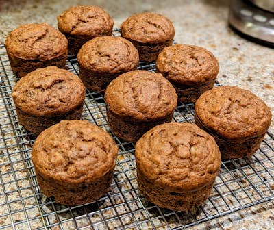 Cinnamon Walnut Banana Muffins