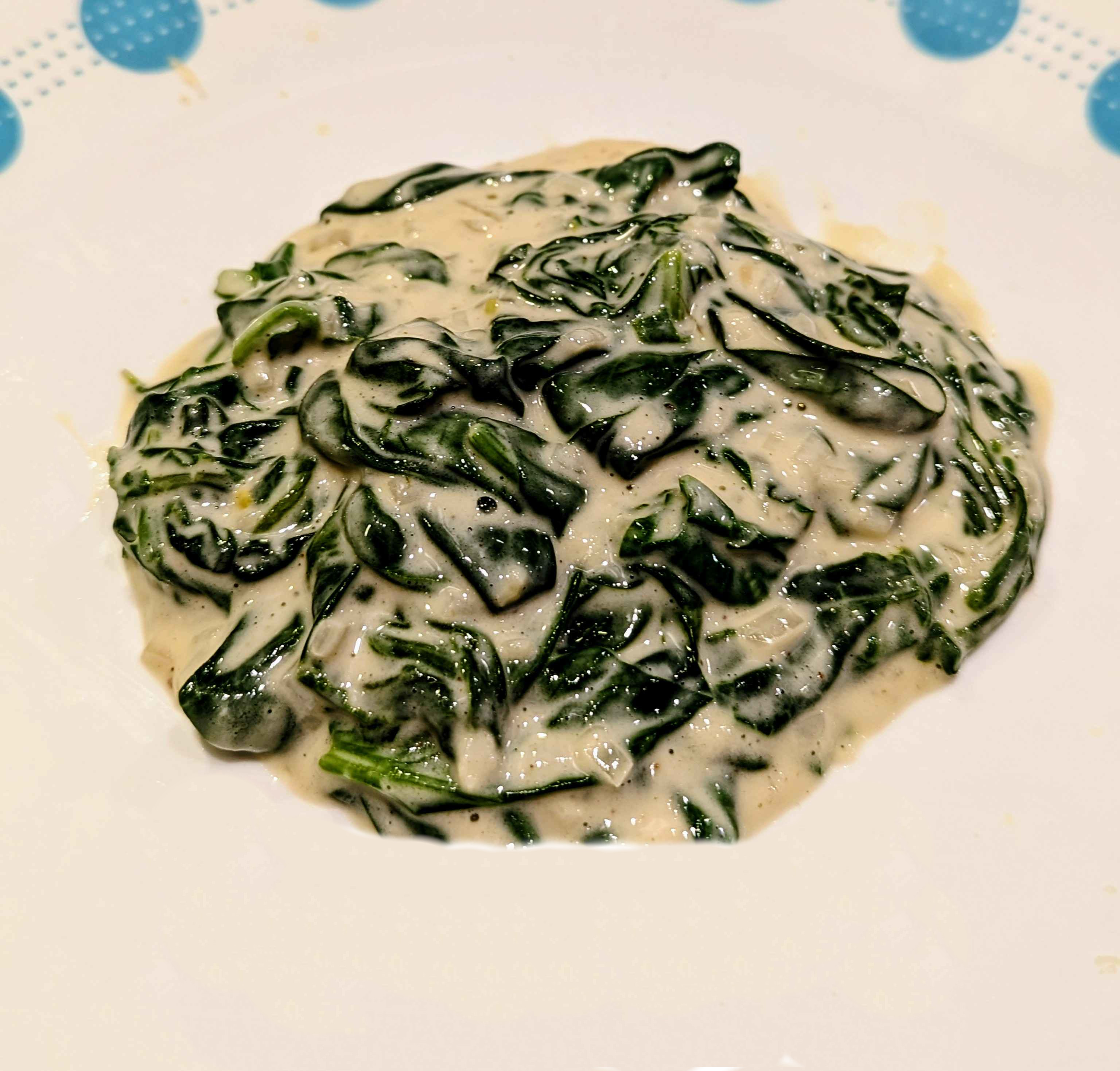 Healthy Creamed Spinach