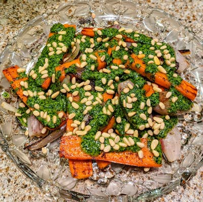 Roasted Carrots & Shallots w/ Chermoula