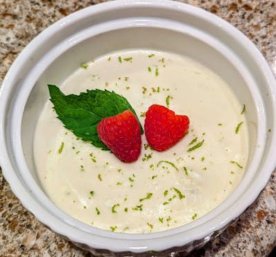 White Chocolate Raspberry Lime Mousse