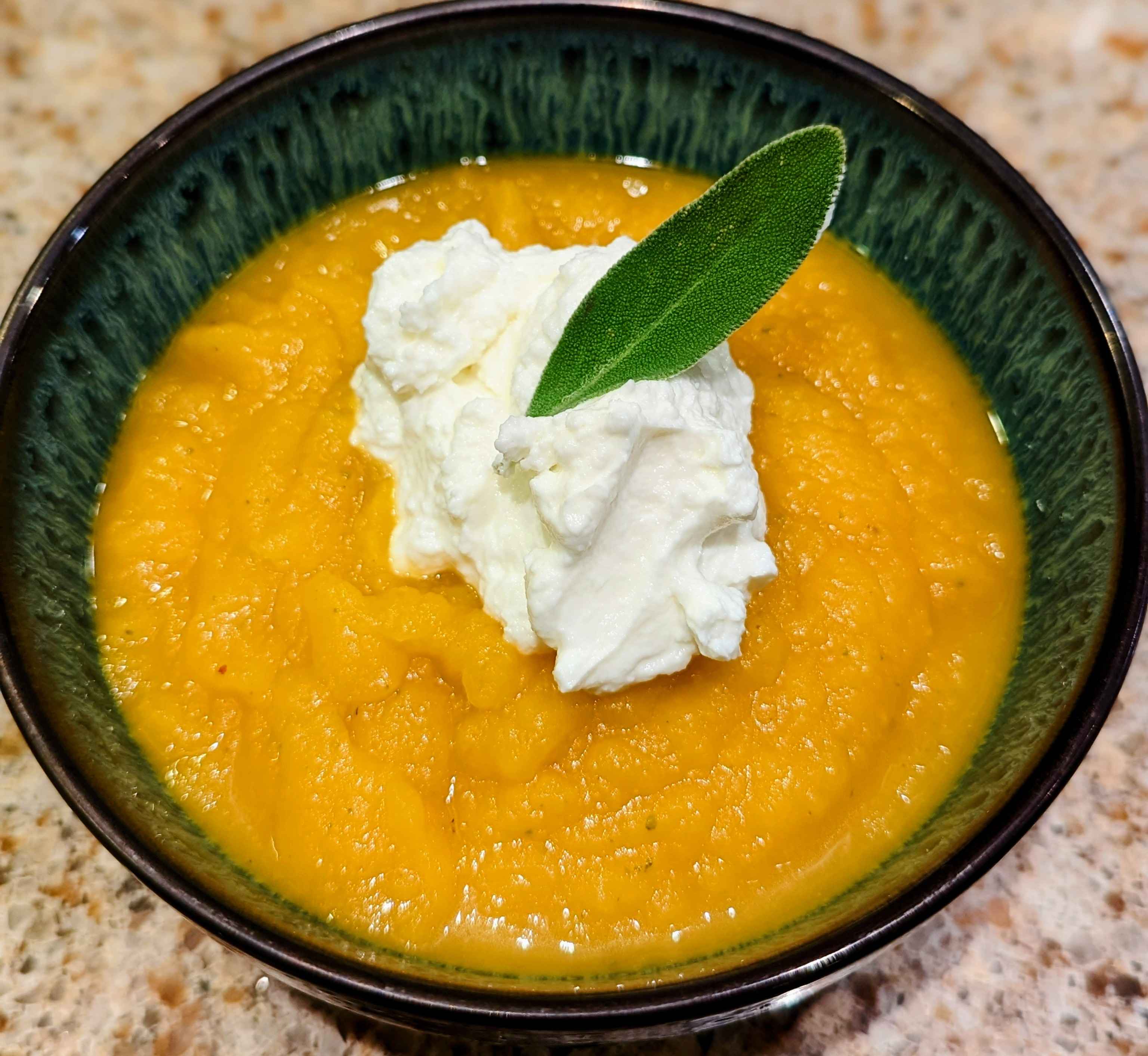 Roasted Pumpkin Sage Soup
