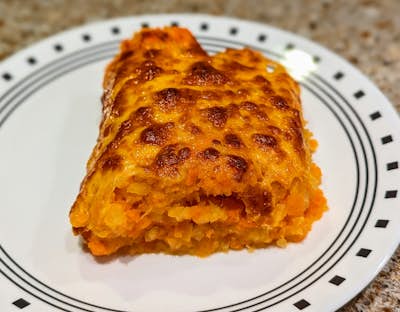 Cheesy Rutabaga & Carrot Casserole
