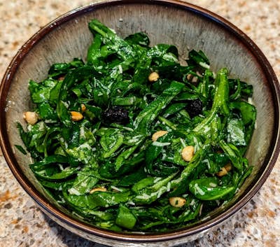Shaved Spinach Salad