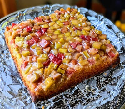 Rhubarb Upside-Down Cake
